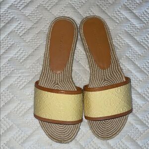 Tory Burch Monogram Espradille Slides